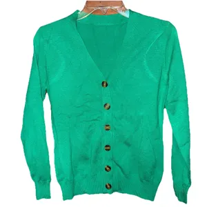 Source Unknown Women's Green Button Front Cardigan Long Sleeve Size Small thumbnail 1