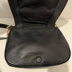 Marc Jacobs Empire City Crossbody Saddle Bag Black Pebbled Leather thumbnail 8