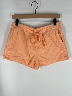 American Eagle High-Waisted Corduroy Sport Shorts Neon Peach Size M thumbnail 2