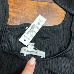 Madewell rib squareneck sweater tank thumbnail 5