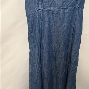 New York & Company maxi dress Jean ties in back half way down Medium thumbnail 3