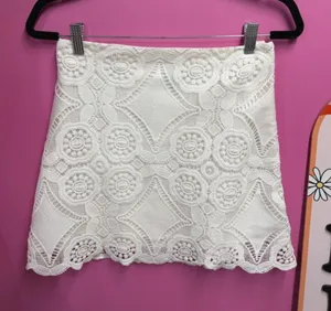 Abercrombie White Lace Mini Skirt thumbnail 1