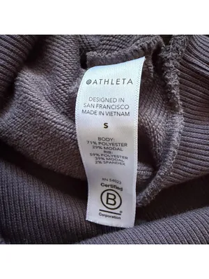 Athleta Potrero‎ Sweatshirt Shale Dolman Pullover Top Gray Women's Size Small thumbnail 6