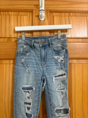 American Eagle Next Level Stretch High-Rise Distressed Jegging Jeans Size 0 thumbnail 3