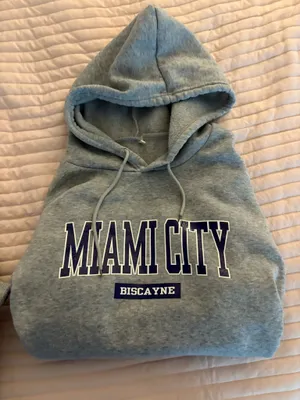 Grey Miami Sweatshirt Gray Size XL thumbnail 1
