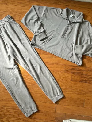 NEW 90 Degree women Half-Zip Pullover & Elastic Waist Joggers 2pcs set thumbnail 1