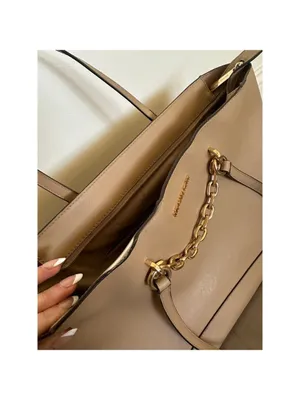 Michael Kors Tan Leather Jet Set Chain Tote Bag thumbnail 4