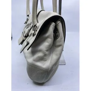 coach medium bag handbag off white leather shoulde thumbnail 2