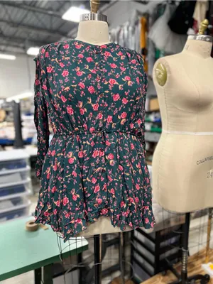 Free People Floral Print LS Free People Floral Print Long Sleeve Mini Dress M thumbnail 5