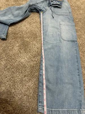 Arizona Jean Co Cargo Wide Leg Jeans Size 2 Light Wash Y2K thumbnail 6