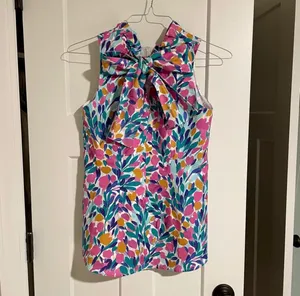 NWT Tyler Boe Claudette Ruffle Neck Tulips Top thumbnail 5