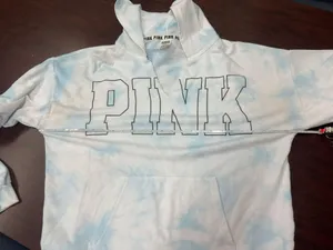 PINK Victoria’s Secret Oversized Tie Dye Hoodie Size Medium thumbnail 6