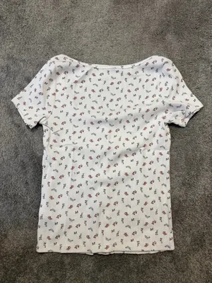 Old Navy Floral Henley Tee thumbnail 3