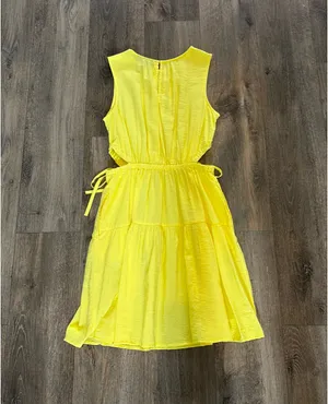 Yellow Gap Dress With Side Cutouts thumbnail 5