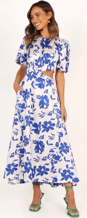 Petal & Pup Midi Dress Satin thumbnail 1