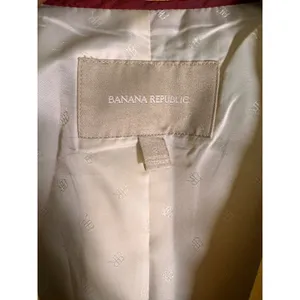 Banana Republic Mustard Yellow Tipped Academy Blazer Crest Button Size 2 thumbnail 2