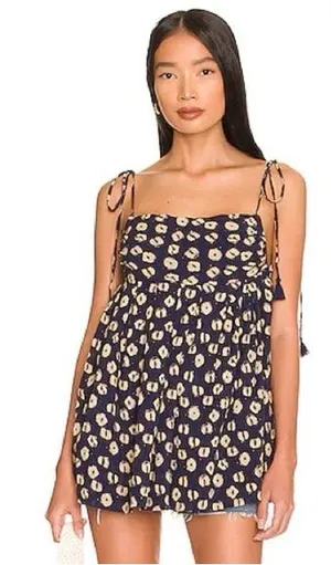 Free People Molly Sleeveless Cotton Tunic in Indigo Size XS thumbnail 1