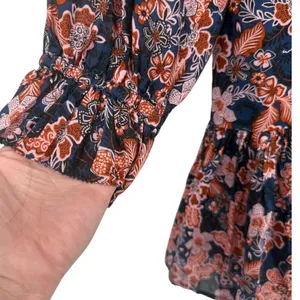 Anthropologie Sundry‎ Boho Floral Print Long Sleeve Tiered Mini Dress Size Small thumbnail 14