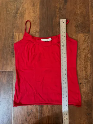 ZARA red cotton tank top, size M thumbnail 6