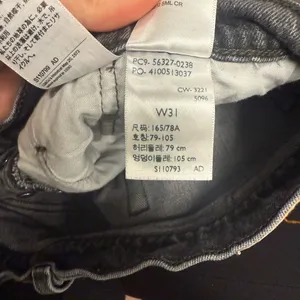 Levi’s 501 High Rise Original Denim Cut-Off Shorts - Washed Black - Size 31‎ thumbnail 5