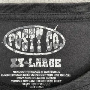 Post Malone Posty Co Shirt Women XXL Black Cowboy Graphic Short‎ Sleeve thumbnail 3