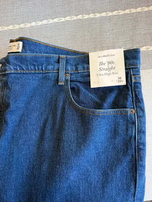 NWT Abercrombie & Fitch Ultra High Rise Ankle Straight Jeans Blue Size 36/22 thumbnail 4