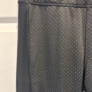 PBX Pro Black‎ And Rainbow Polka Dot Cropped Workout Leggings Women's Size Large thumbnail 2