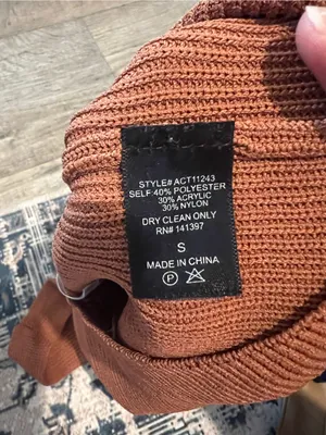 ASTR Brown Knit V-Neck Tank Top thumbnail 4