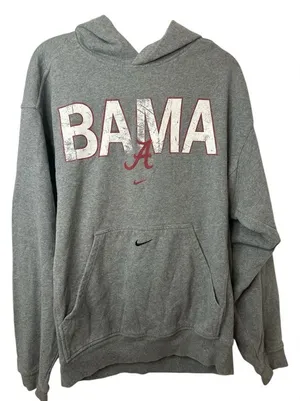 Nike Gray BAMA Logo Hoodie thumbnail 1