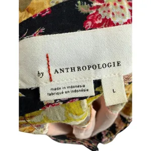 Anthropologie Sleeveless Ruffled Patchwork Floral Tiered Midi Dress Size Large thumbnail 3