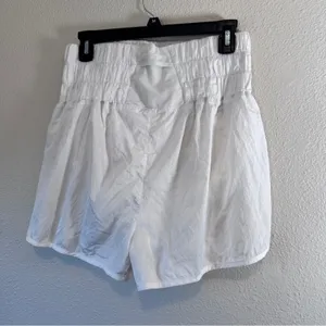 Free People Movement White High Rise Running Shorts Womens XL Gym Workout Casual thumbnail 5