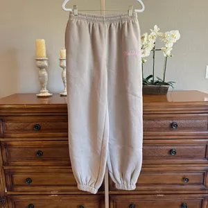 Edikted Sasha Bow Detail Hoodie & Sweatpants Set Beige Pink S thumbnail 9