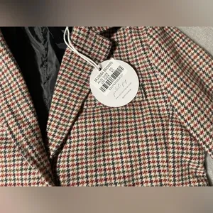 Petal + Pup Brandy Blazer XS Brown Houndstooth Jacket NWT Workwear thumbnail 6