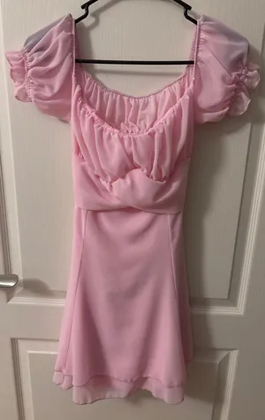 lucy in the sky mini pink dress thumbnail 1