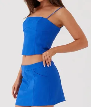 Peppermayo - Cobalt Blue Top & Skirt Set! NWOT! thumbnail 2