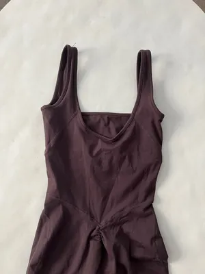 437 The Curve Onesie One Piece Ruched Butt Espresso Brown XS thumbnail 6