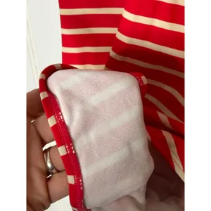 Boden Red White Striped One Piece Swimsuit Blue Trim Twist Front US 6 UK 10 thumbnail 4