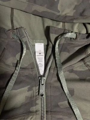 lululemon athletica Green Camo Zip Hoodie thumbnail 2