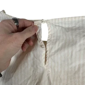 Madewell‎ Striped Bell Sleeve Blouse Cotton Top Boho Romantic XS thumbnail 6