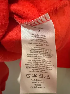 Von Dutch Red Hoodie Sweater with White Logo and Drawstrings M thumbnail 8