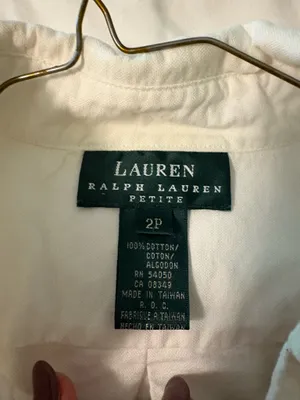 Ralph Lauren Vintage White Dress Shirt Petite thumbnail 3