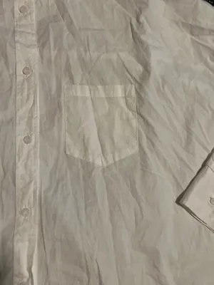 Womens large NWT Cotton ON white long sleeve button up Dad shirt w/front pocket thumbnail 5