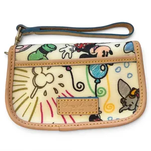 Dooney & Bourke Disney Sketch Princess Castle Wristlet Pouch thumbnail 2