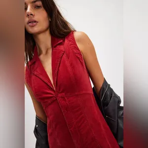 Free People NWOT CRVY Ring The Alarm Corduroy One-Piece S short thumbnail 4