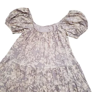 Anthropologie By Together Floral Dress Womens Small Puff Sleeve Boho Fairy thumbnail 5