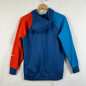 Nike Therma-FIT Colorblock Hoodie Pullover Sweatshirt Training Blue‎ Women Small thumbnail 9