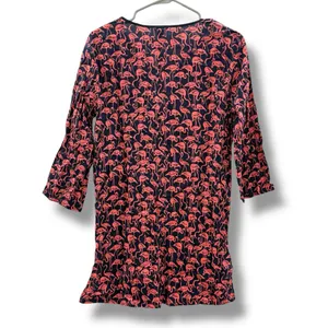 J.Crew Factory NWT Tissue Tunic Swim Coverup Women’s Size‎ Small Flamingo Print thumbnail 2