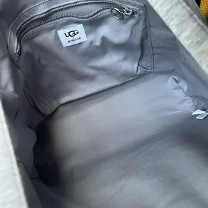 UGG x Telfar Medium Fleece Shopper Bag Gray thumbnail 9