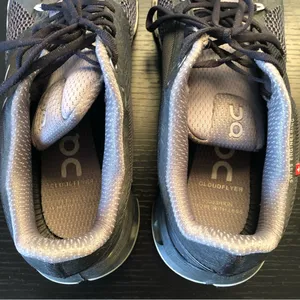 Women’s On Cloud Running Sneakers Athletic Shoes Black Grey White EU 40.5 US 9 thumbnail 9