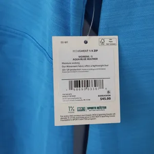 DSG Movement 1/4 Zip Pullover Aqua Blue Heather Womens Small NEW thumbnail 5